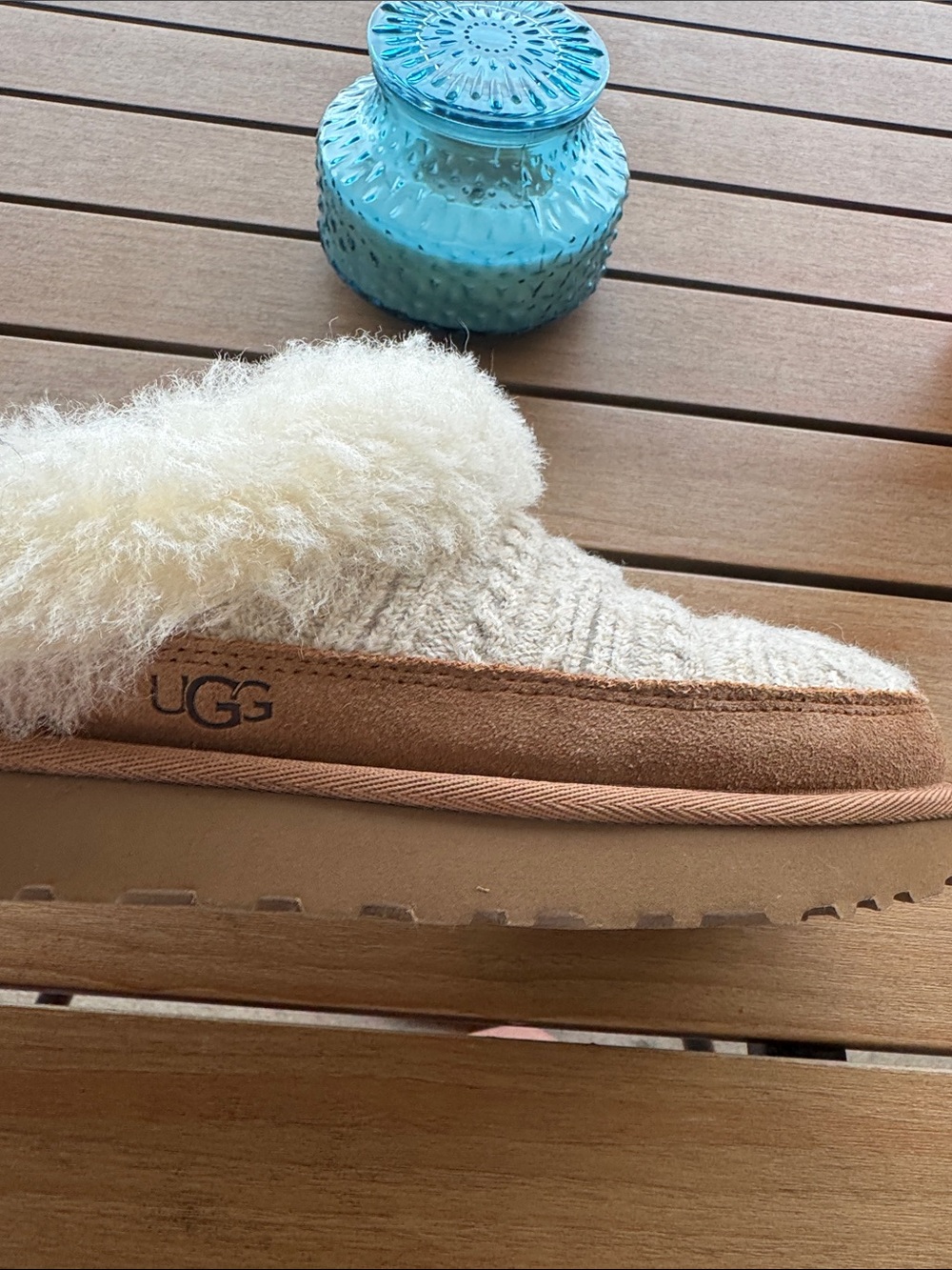 💫 UGG Cluggette Cabelle Knit Slippers Excellent almost brand new condition 💫